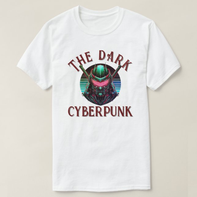 Camiseta O Cyberpunk Negro (Frente do Design)