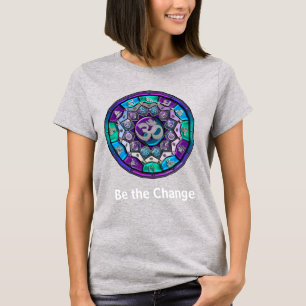 Camiseta O ~ da mandala da independência seja a mudança n