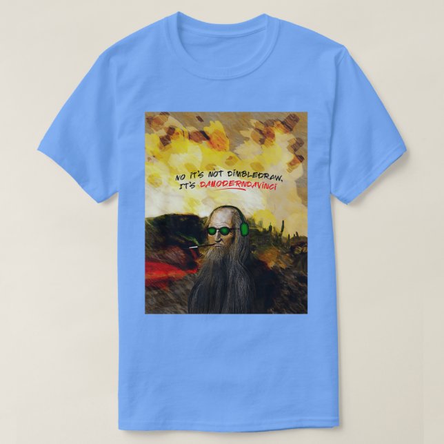 Camiseta O Da Vinci moderno (Frente do Design)