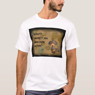 Camiseta o dachshund bonito caçoa o t-shirt