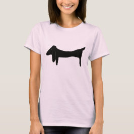 Camiseta O Dachshund Negro