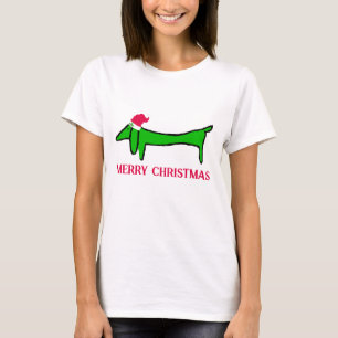 Camiseta O Dachshund para o Natal