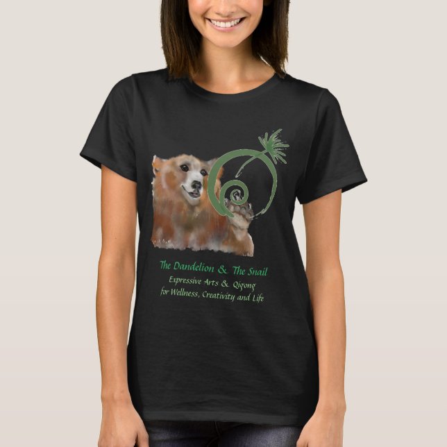 Camiseta O Dandelion e o Caracol, Urso (Frente)
