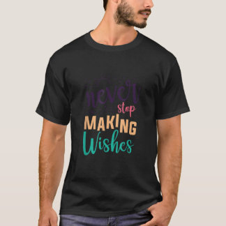 Camiseta O Dandelion Nunca Pára O Fazer Deseja Uma Simples