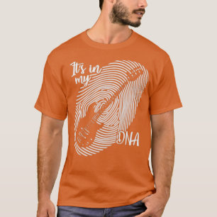 Camiseta O Dedo de Violão Elétrico Está No Meu DNA