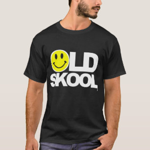 Camiseta O delírio velho DJ de Skool dança o festival ác
