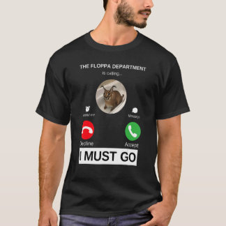 Camiseta O Departamento de Floppa chama Caracal Cat Meme