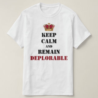 Camiseta O deplorável coroado do trunfo