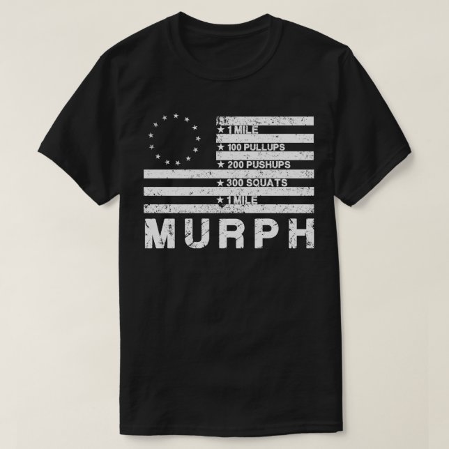 Camiseta O desafio do Dia Memorial Murph 2023 afligiu-nos (Frente do Design)