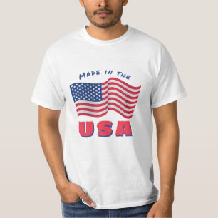 Camiseta O desenho da bandeira dos EUA 