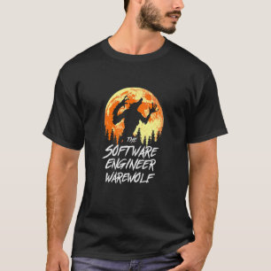 Camiseta O desenvolvedor de Halloween do Engenheiro de soft