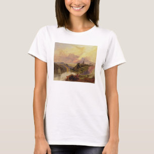 Camiseta O desfiladeiro de Avon no por do sol (óleo no