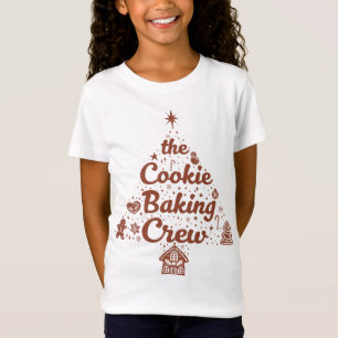 Camiseta O Design da Árvore de Natal da Equipe de Bolos