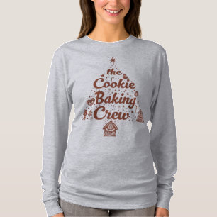 Camiseta O Design da Árvore de Natal da Equipe de Bolos