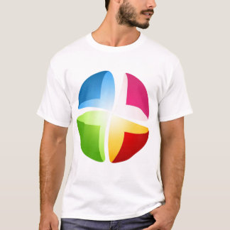 Camiseta O design de Ball round