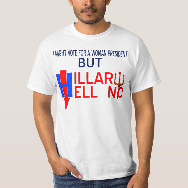 Camiseta o design de Hillary do original não pelo thekid (Frente)