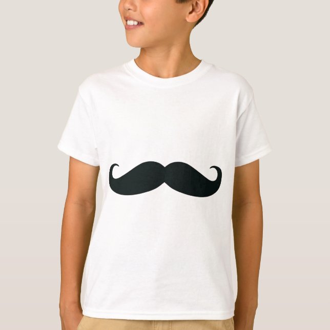 Camiseta O design do bigode (Frente)