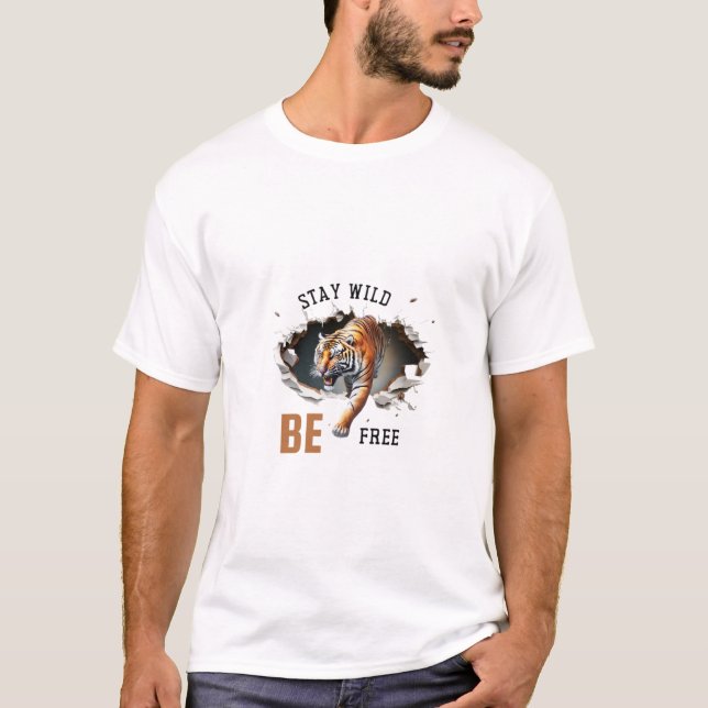 Camiseta O design do tigre pic (Frente)