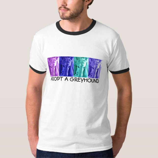 Camiseta O design Mx4 ADOTA um T do GALGO (Frente)