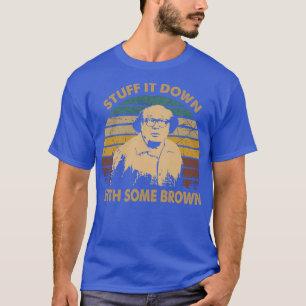 Camiseta O Design Vintage Encontra-O Com Um Marrom