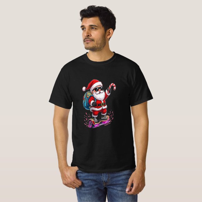 Camiseta O Deslize de Papai Noel (Frente Completa)