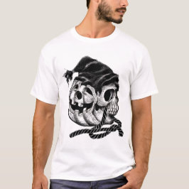 Camiseta "O destino tortuoso do crânio da abóbora"