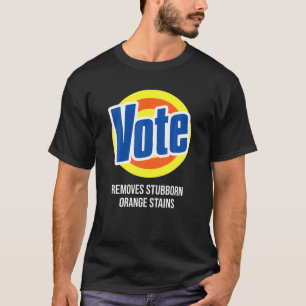 Camiseta O Detergente De Votação Remove Os Manchas De Laran
