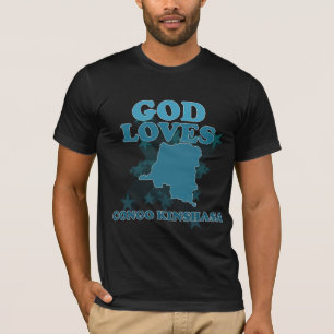 Camiseta O deus ama Congo Kinshasa