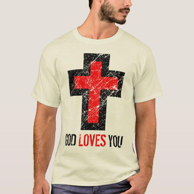 Camiseta O deus ama-o (Frente)