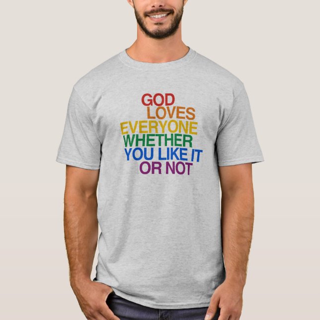 CAMISETA O DEUS AMA TODOS - (Frente)