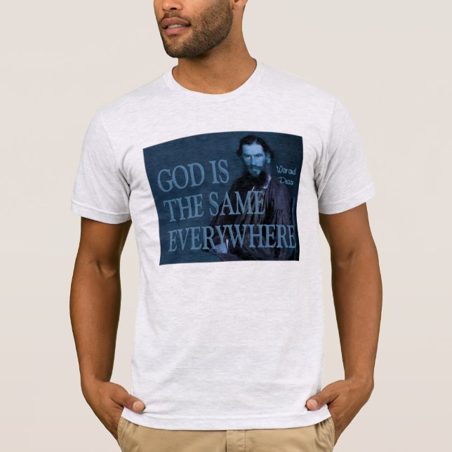 Camiseta O deus de Tolstoy (Frente)
