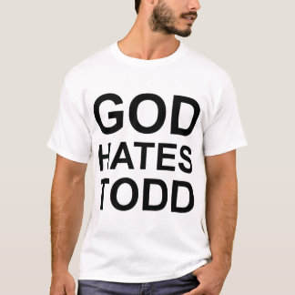 Camiseta O DEUS DEIA o t-shirt de TODD