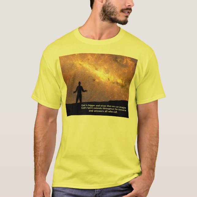 Camiseta O deus é mais grande (o TAMANHO SELETO) (Frente)