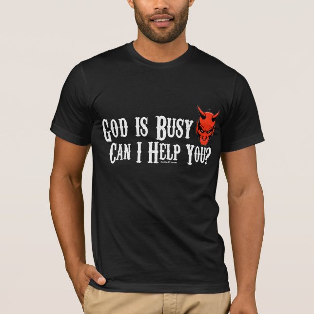 Camiseta O deus é obscuridade ocupada (Frente)