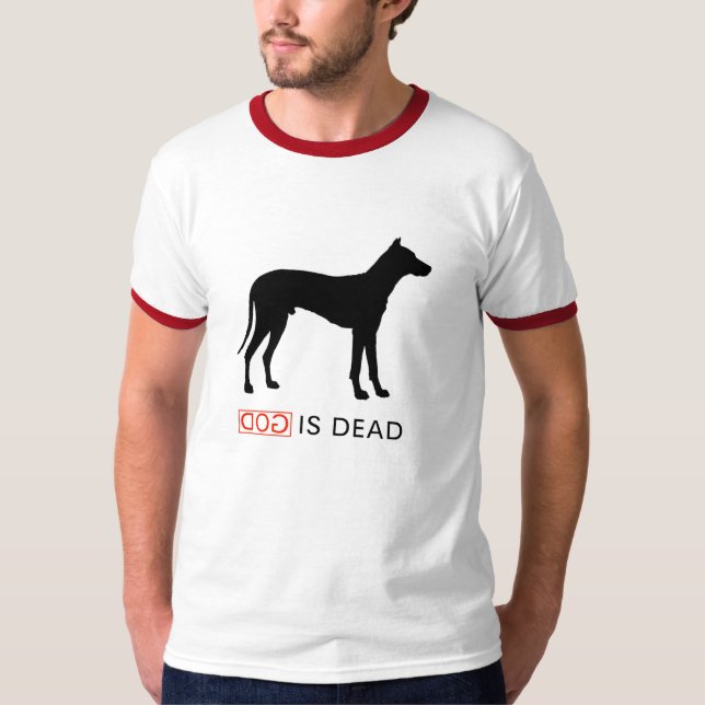 Camiseta O deus é t-shirt inoperante (Frente)