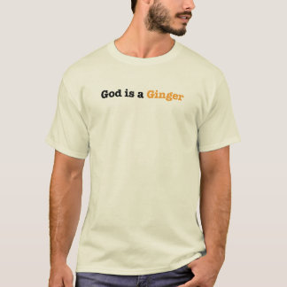 Camiseta O deus é um gengibre