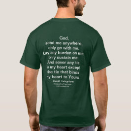 Camiseta O deus envia-me em qualquer lugar