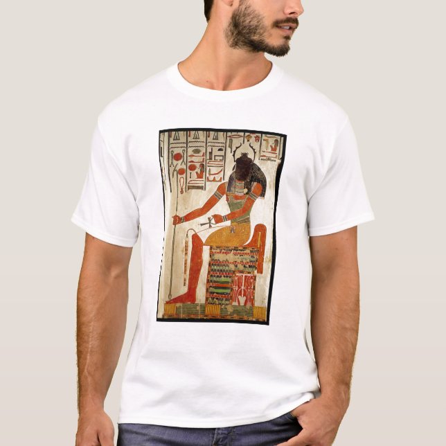 Camiseta O deus, Khepri, do túmulo de Nefertari (Frente)