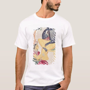 Camiseta O deus Krishna com seu amor mortal, Radha