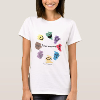 Camiseta O deus tem muitos nomes