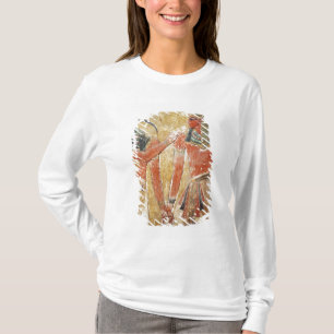 Camiseta O deus Thoth com Seti I no túmulo de Seti