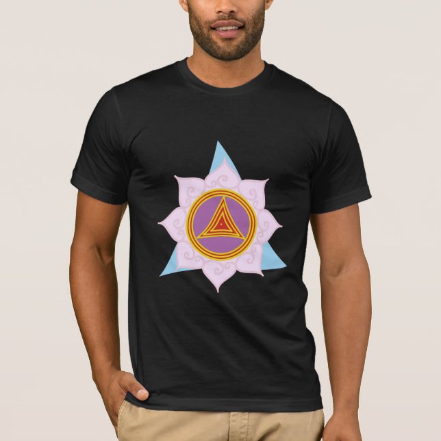 Camiseta O Dhanwantari Kali Yantra dos homens (Frente)