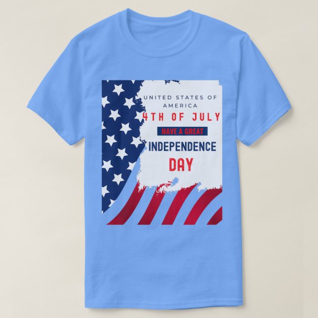 Camiseta O dia 4 de julho é um presente do Dia da Independê (Frente do Design)