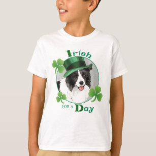 Camiseta O dia border collie de St Patrick