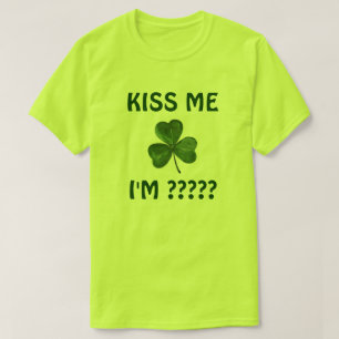 Camiseta O dia customizável de St Patrick