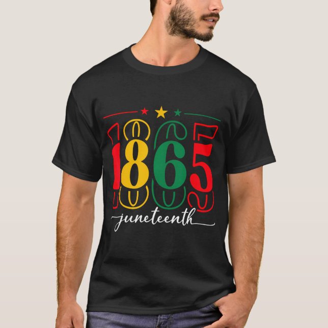 Camiseta O Dia Da Emancipação É O Excelente De 1865 Juntede (Frente)