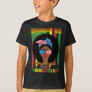 Camiseta O Dia da Independência é o Dia da Mulher Negra 4 D