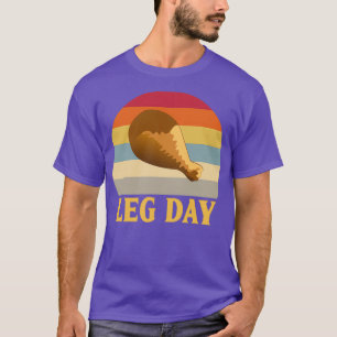 Camiseta O Dia da Perna Engraçado Turca Perna Arrancar o gi