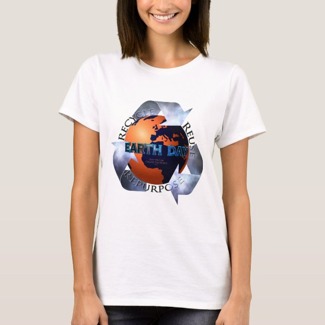 Camiseta O Dia da Terra Muda O Mundo (Frente)