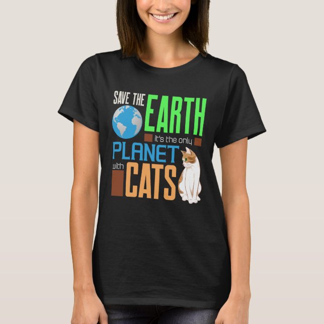 Camiseta O Dia Da Terra Salva Nossa Terra O Único Planeta C (Frente)